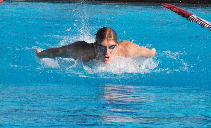 a man Swimming