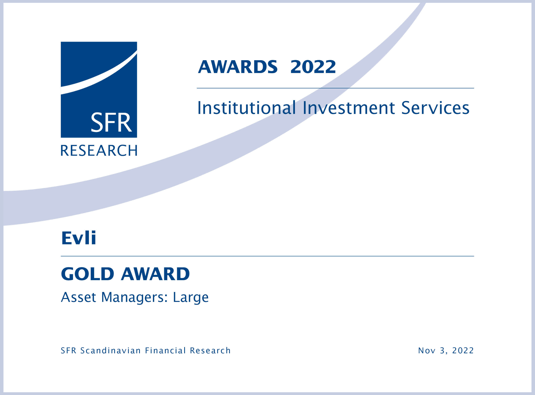 SFR Gold award