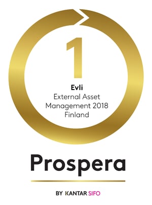 KANTAR-SIFO-Prospera 2018 award for Evli